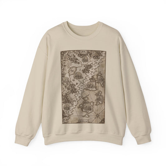 Stella and Sol Map Crewneck Sweatshirt