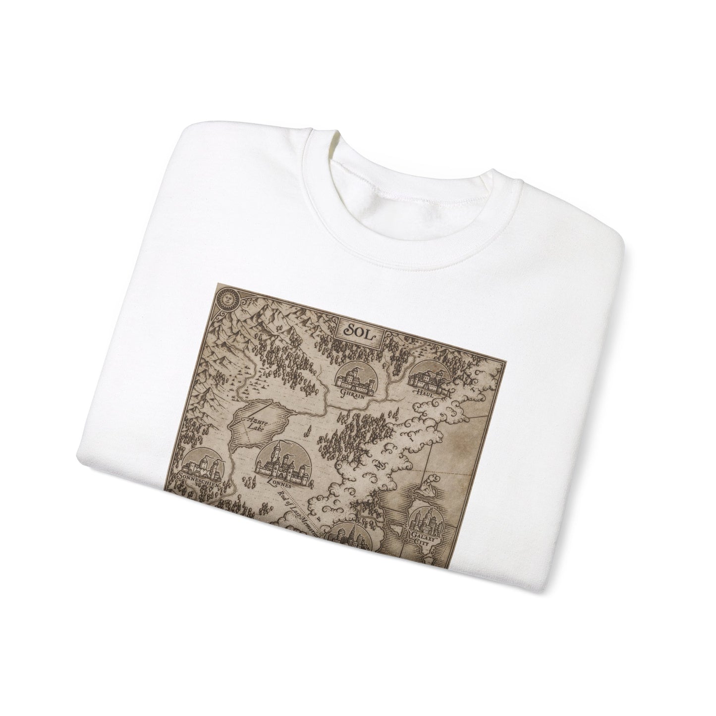 Stella and Sol Map Crewneck Sweatshirt