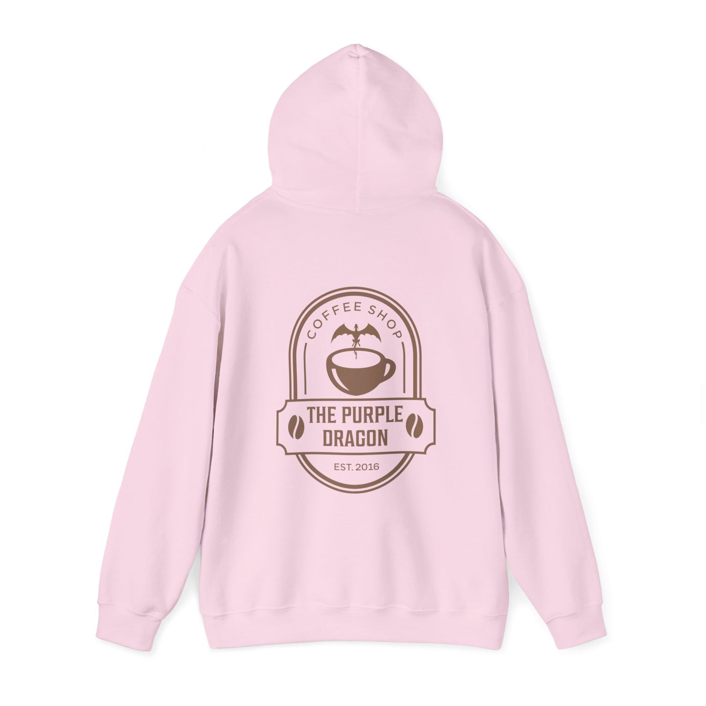 The Purple Dragon Hooded Sweatshirt- Brown Logo
