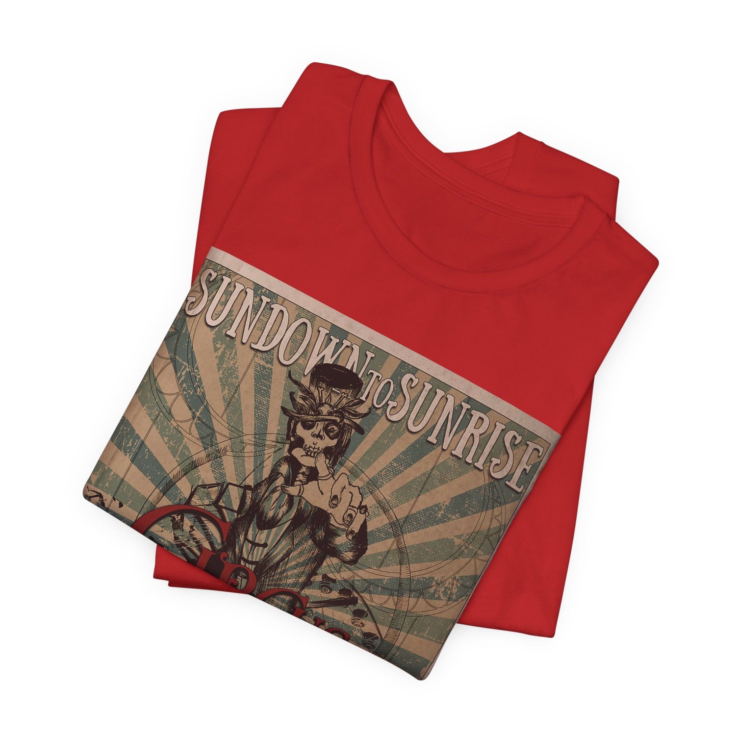 Vintage Circus Skull Tee — 'Circus of the Dead' Gothic Poster T-Shirt