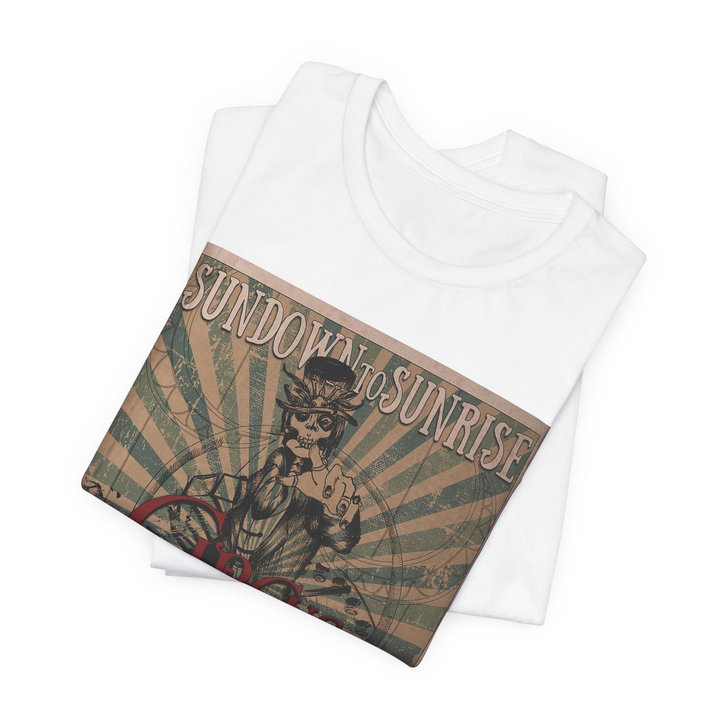 Vintage Circus Skull Tee — 'Circus of the Dead' Gothic Poster T-Shirt