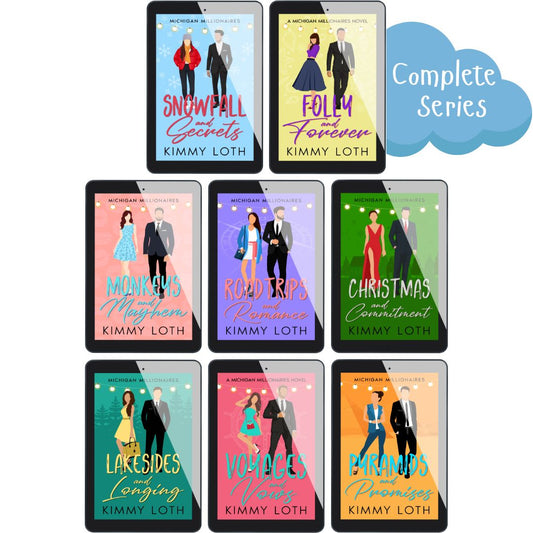 Collection of book covers by Kimmy Loth with a 'Complete Series' label.